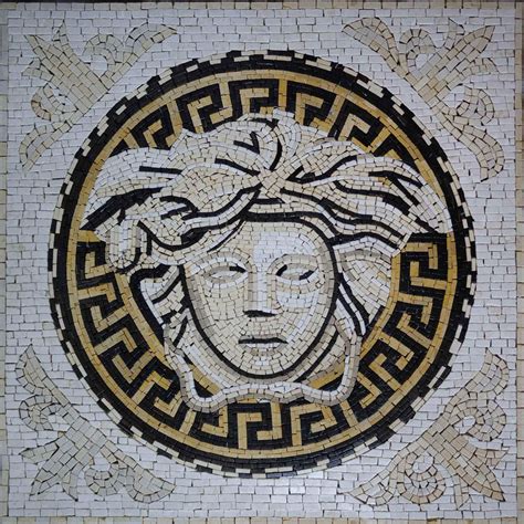 versace logo mosaic|versace new logo.